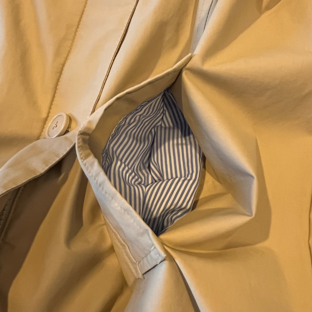 Lands' End Girls Khaki Trench Coat, Size M (10/12) - Picture 8 of 12